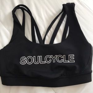 Soulcycle lululemon black bra size 4